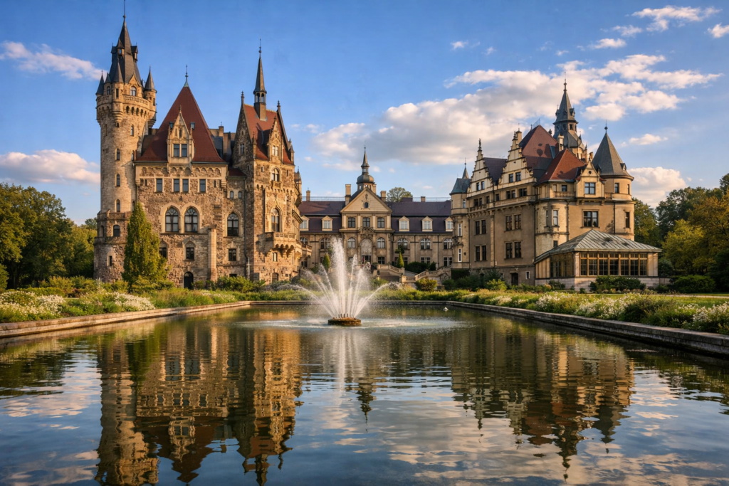Zamek Moszna zwiedzanie godziny – co warto zobaczyć i jak zaplanować wizytę?